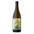 Fles Sardone, witte natuurwijn van Chardonnay en Ugni Blanc door Vins Mercuriales uit de Provence, kleurrijk etiket